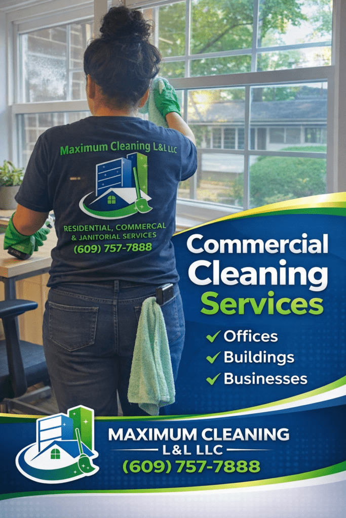 Professional commercial cleaning company providing office cleaning services in New Jersey